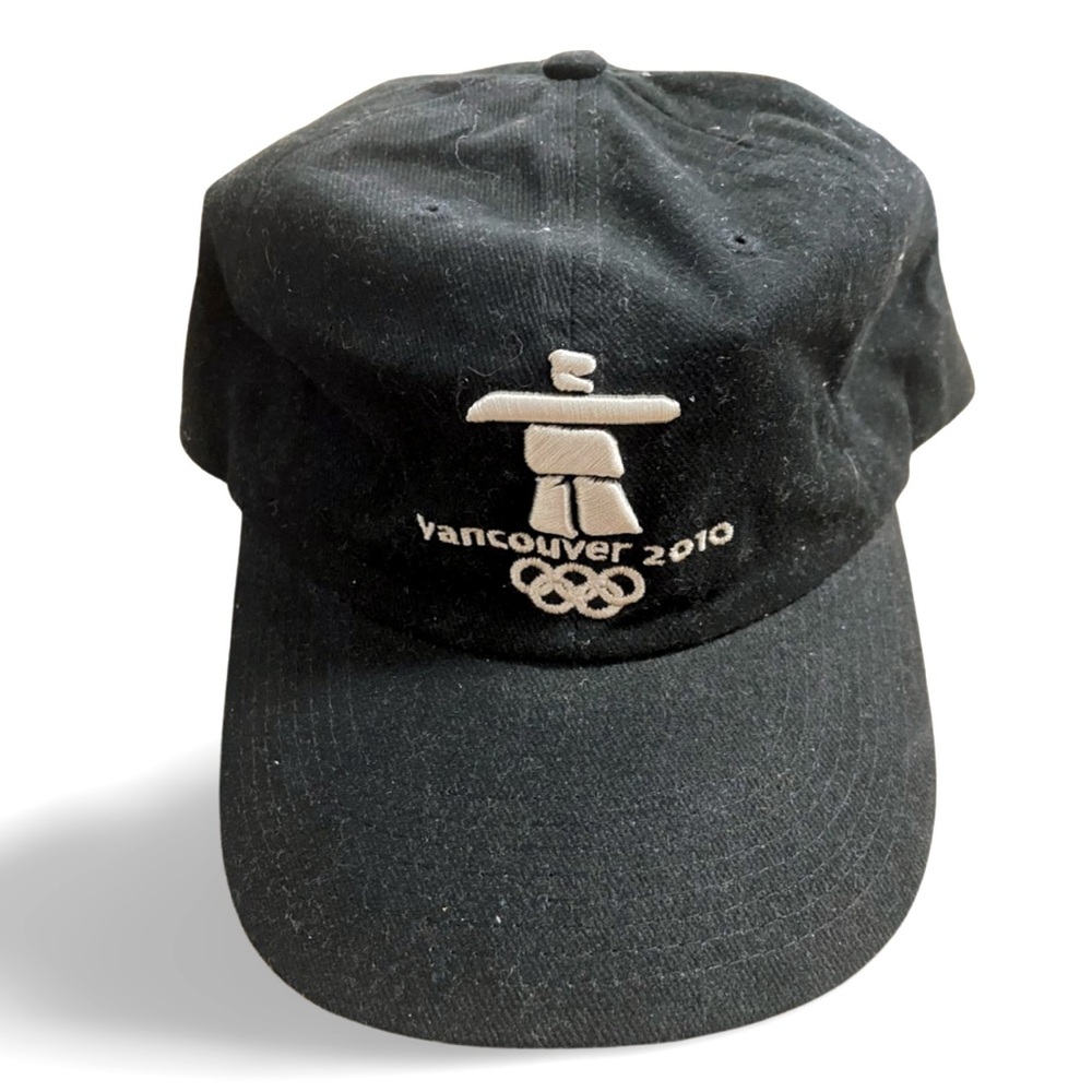 Vintage Vancouver Winter 2010 Olympics Official Black Cap Hat